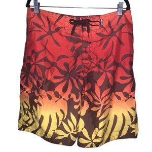 Sick 2000s MOSSIMO Hawaii Tropical Board Shorts